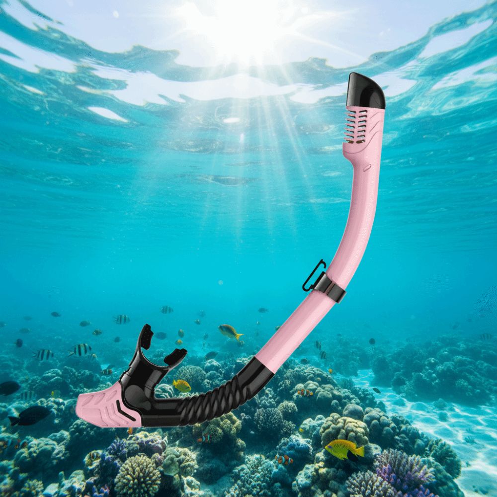 Snorkel Dry Top - Silicone Diving Breathing Tube Full Dry