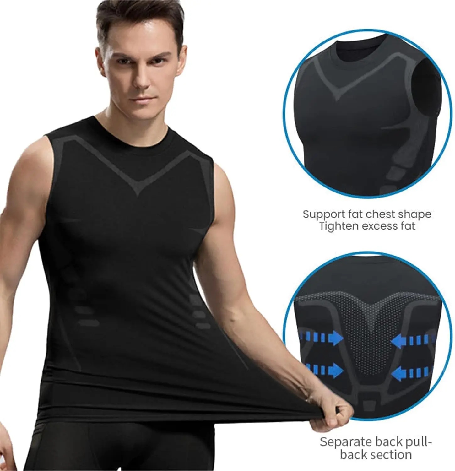 Compression Tank Top Mens Gym  - đánh giá và giá Aquatic Gym
